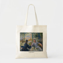 The Rower's Lunch by Pierre-Auguste Renoir Tote Bag