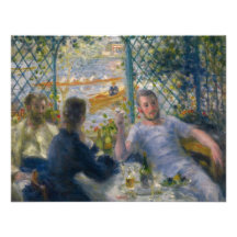 The Rower's Lunch by Pierre-Auguste Renoir Announcement