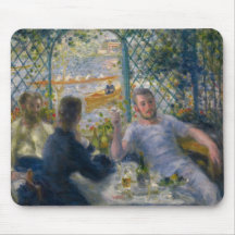 The Rower's Lunch by Pierre-Auguste Renoir Mouse Pad