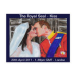 The  Royal Seal - kiss - postcard-pastel art