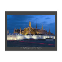 The Royal temple in Bangkok Thailand. Post Card