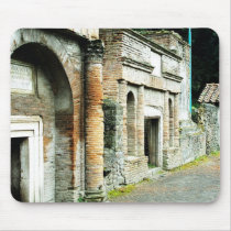 The Ruins of Pompeii - marketplace with temples Mousepads