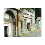 The Ruins of Pompeii - marketplace with temples Post Cards
