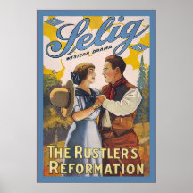 The Rustler's Reformation~Vintage Motion Picture Posters