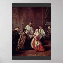 The Sacrament Of Marriage By Longhi Pietro Print