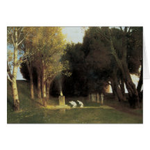 The Sacred Wood, 1882, Arnold Bocklin Greeting Card