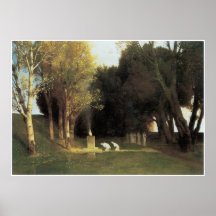 The Sacred Wood, 1882, Arnold Bocklin Posters