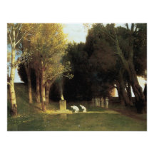 The Sacred Wood by Arnold Bocklin Announcements