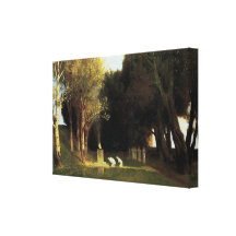 The Sacred Wood by Arnold Bocklin Stretched Canvas Prints