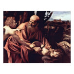 The Sacrifice Of Isaac By Michelangelo Merisi Da Custom Invitations