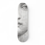The sad girl skateboards