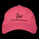 'The Salmonator' - Embroidered Hat embroidered hats