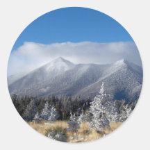 The San Francisco Peaks Of Flagstaff Freshly Coate Sticker