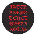 The Sator Square (Lucida blackletter) stickers