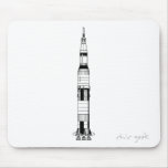 The Saturn V Rocket Mouse Pads