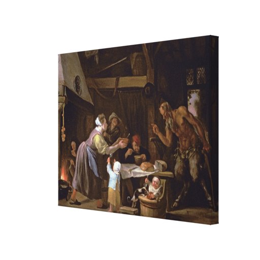 The Satyrs and the Family Gallery Wrap Canvas