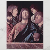 The Saviour Blesses Four Apostles By Carpaccio Vit Personalized Flyer