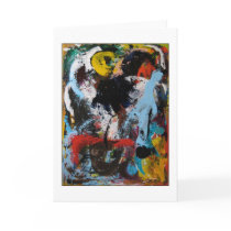 The Scarecrow - Abstract Art Greeting Card
