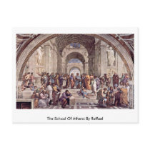 The School Of Athens By Raffael Post Cards