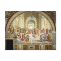 The School of Athens Fresco by Raffaello Sanzio Postcard
