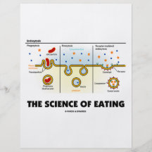 The Science Of Eating (Endocytosis Biology Humour) Personalized Flyer