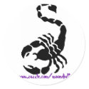 THE SCORPION, www.zazzle.com/moondial* stickers