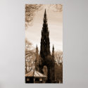 The Scott Memorial Sepia posters