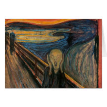 The Scream by Edvard Munch Cards