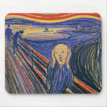 The Scream by Edvard Munch mousepads