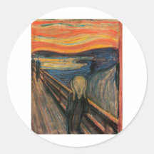 The Scream by Edvard Munch Sticker