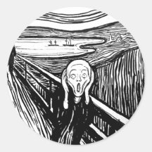 The Scream by Edvard Munch Stickers