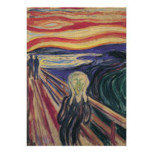 The Scream by Edvard Munch, Vintage Expressionism Personalized Announcement