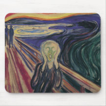 The Scream by Edvard Munch, Vintage Expressionism Mousemat