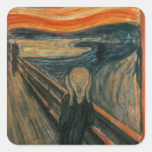 The Scream - Edvard Munch Square Stickers