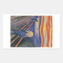 The Scream (pastel 1895) High Quality Rectangle Sticker