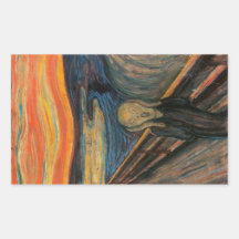 'The Scream' Rectangle Stickers