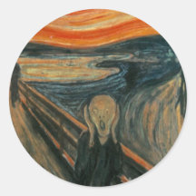 The Scream Round Sticker