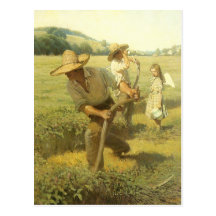 The Scythers (Back to the Farm) by NC Wyeth Postcards