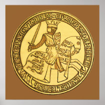 The Seal Of King Edward The First Poster