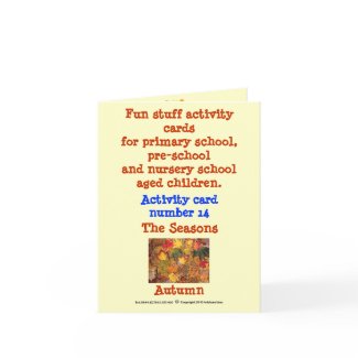The Seasons - Autumn Note size Sample card card
