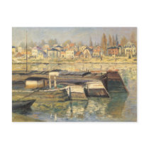 The Seine at Asnieres by Claude Monet Post Cards