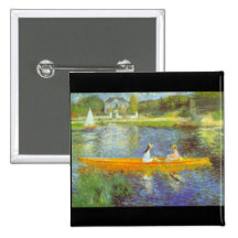 The Seine by Pierre Renoir Button