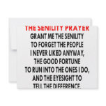 The Senility Prayer invitations