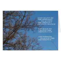 The Serenity Prayer Greeting Card