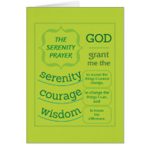 The Serenity Prayer Cards