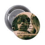 The Serenity Prayer on vintage angel photograph Buttons