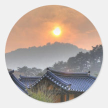 The Setting Sun in Asia Sticker