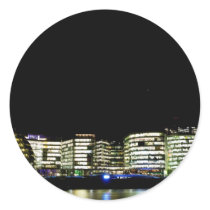 The shard and City Of London Buildings Round Sticker
