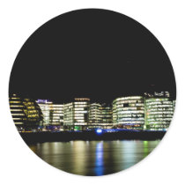 The shard and Southbank buildings Round Stickers