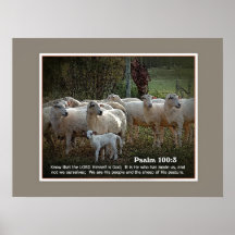 The Sheep of His PasturewScripture Poster